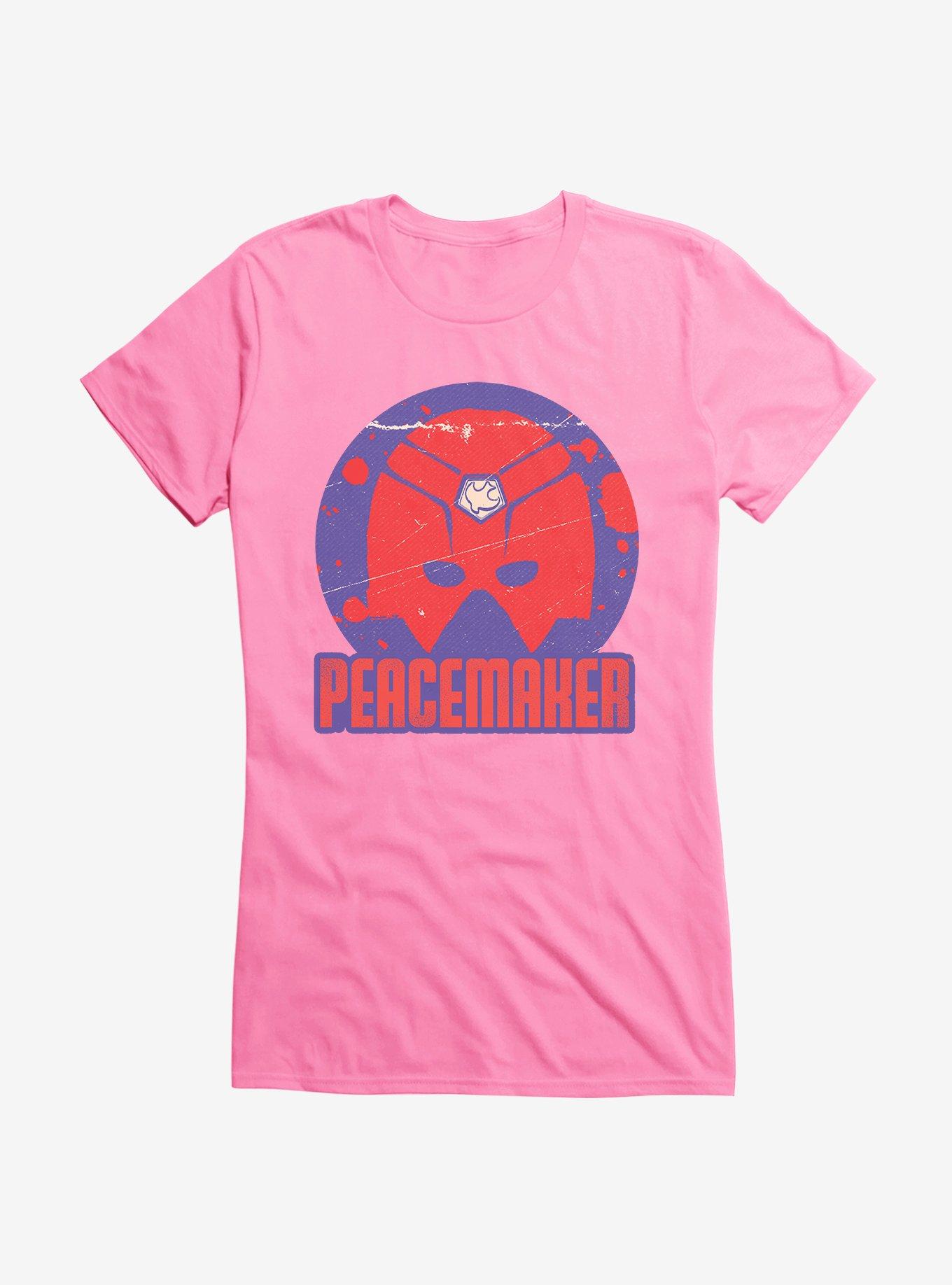 DC Comics Peacemaker Emblem Girls T-Shirt, CHARITY PINK, hi-res