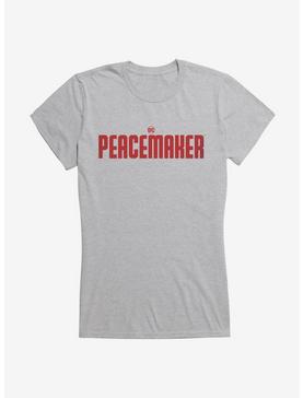 DC Comics Peacemaker Logo Girls T-Shirt, HEATHER, hi-res