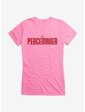 DC Comics Peacemaker Logo Girls T-Shirt, CHARITY PINK, hi-res
