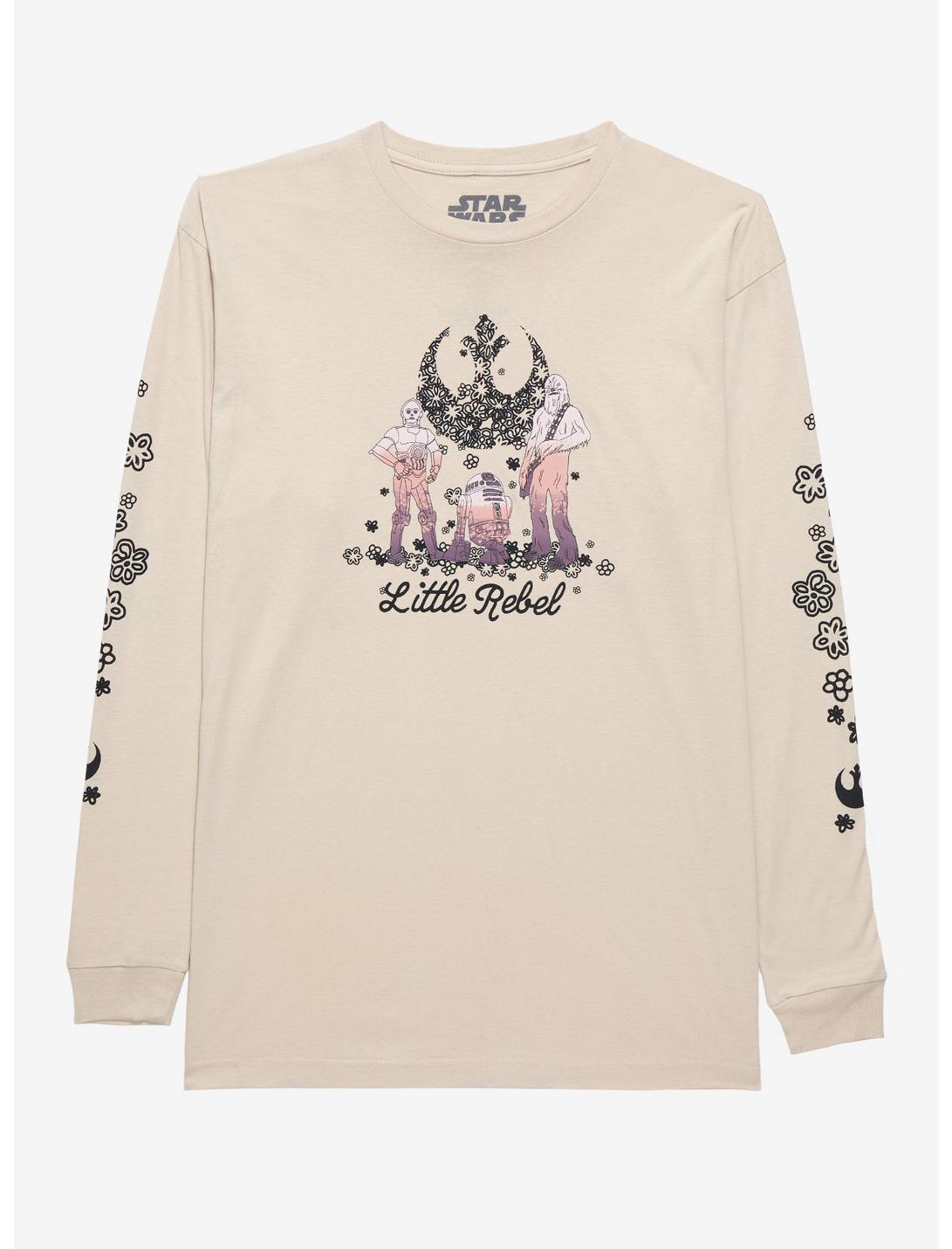 Star Wars Rebel Floral Long Sleeve T-Shirt, CREAM, hi-res