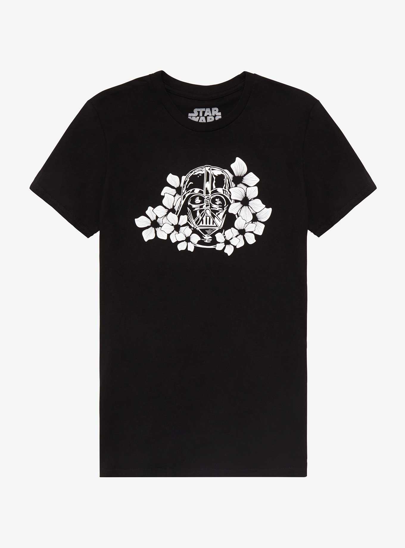 Star Wars Darth Vader Floral Women's T-Shirt - BoxLunch Exclusive, , hi-res