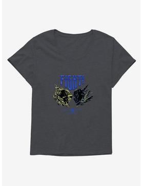 Mortal Kombat Fight! Girls T-Shirt Plus Size, CHARCOAL HEATHER, hi-res