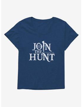 Supernatural Join The Hunt Icons Womens T-Shirt Plus Size, ATHLETIC NAVY, hi-res