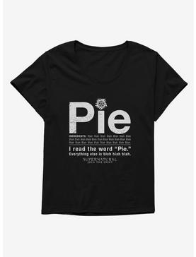 Supernatural Pie Ingredients Womens T-Shirt Plus Size, , hi-res