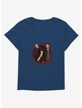 Supernatural Sam And Dean Womens T-Shirt Plus Size, ATHLETIC NAVY, hi-res