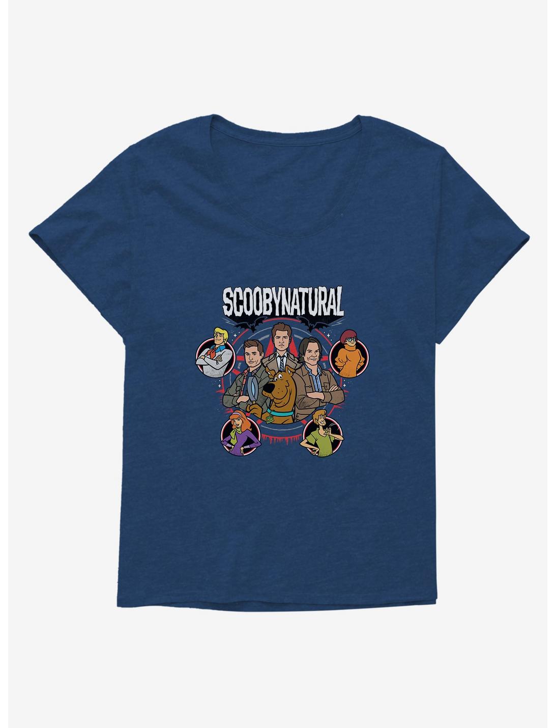 Supernatural Scoobynatural Gang Womens T-Shirt Plus Size, ATHLETIC NAVY, hi-res