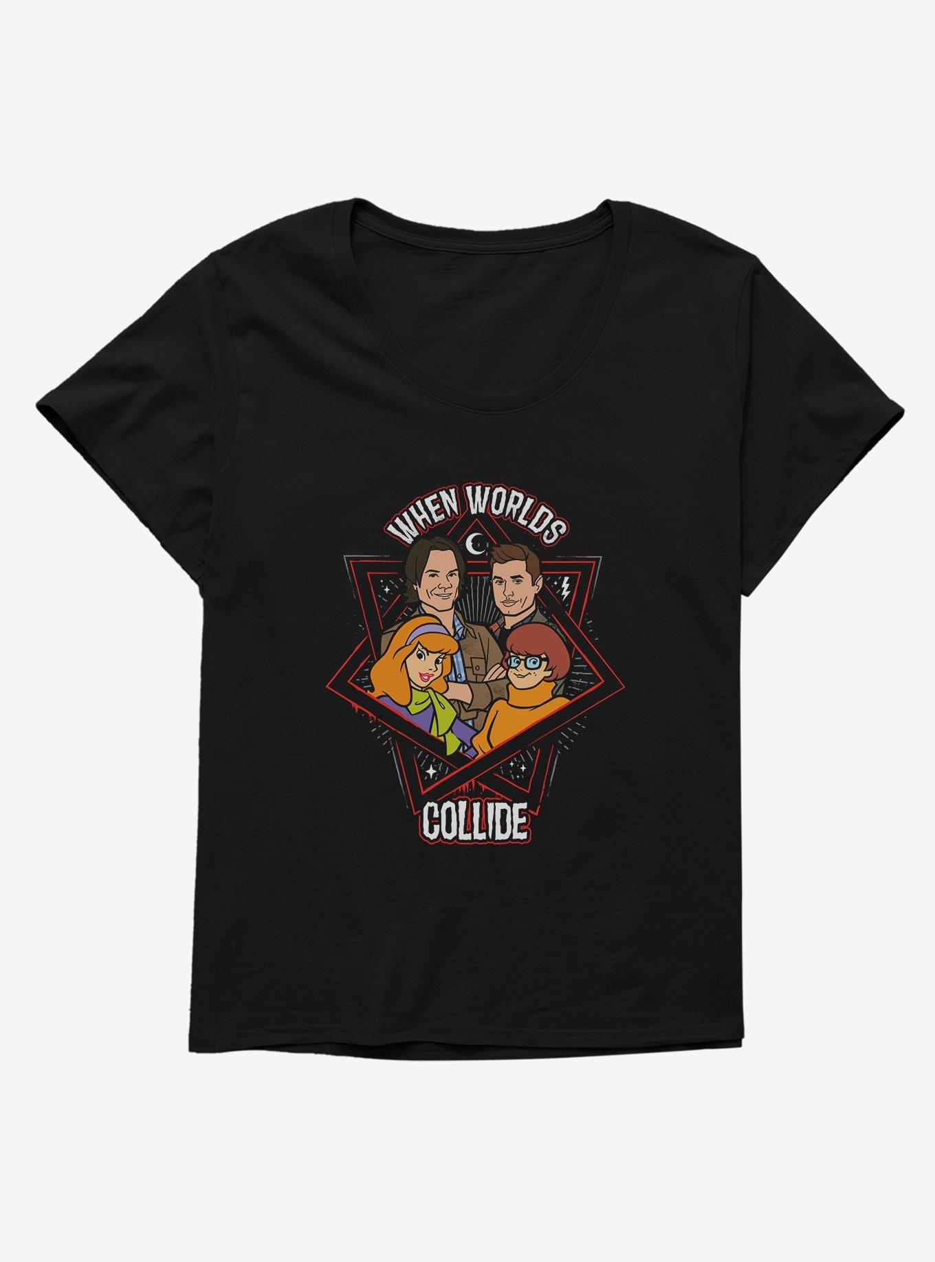 Supernatural Scoobynatural Worlds Collide Womens T-Shirt Plus Size, , hi-res