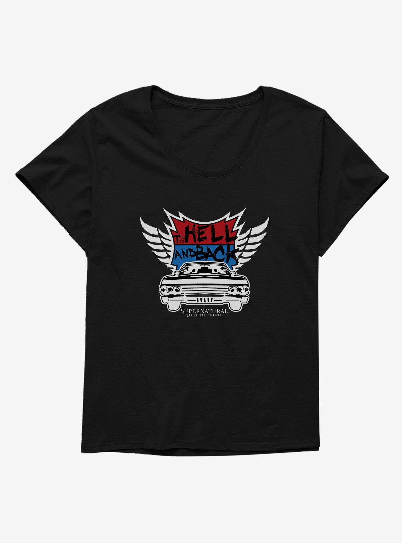 Supernatural To Hell And Back Womens T Shirt Plus Size