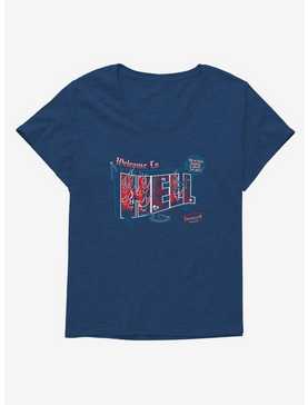 Supernatural Welcome To Hell Womens T-Shirt Plus Size, ATHLETIC NAVY, hi-res