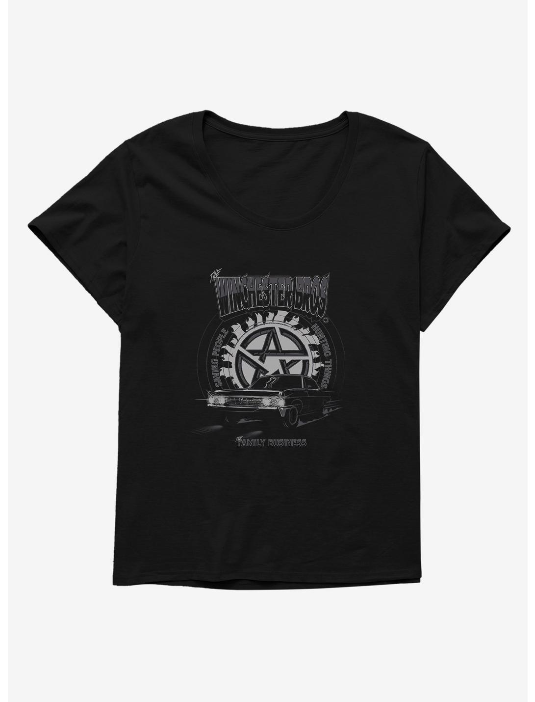 Supernatural Winchester Bros. Family Business Womens T-Shirt Plus Size, , hi-res