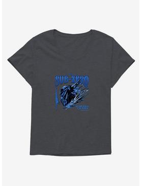Mortal Kombat Sub-Zero Girls T-Shirt Plus Size, CHARCOAL HEATHER, hi-res