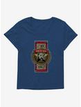 Supernatural Crowley King Of Hell Badge Girls T-Shirt Plus Size, ATHLETIC NAVY, hi-res