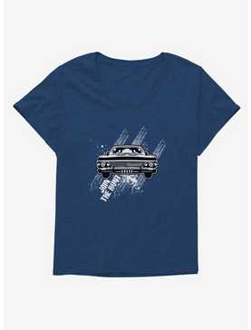 Supernatural Impala Baby Join The Hunt Girls T-Shirt Plus Size, ATHLETIC NAVY, hi-res