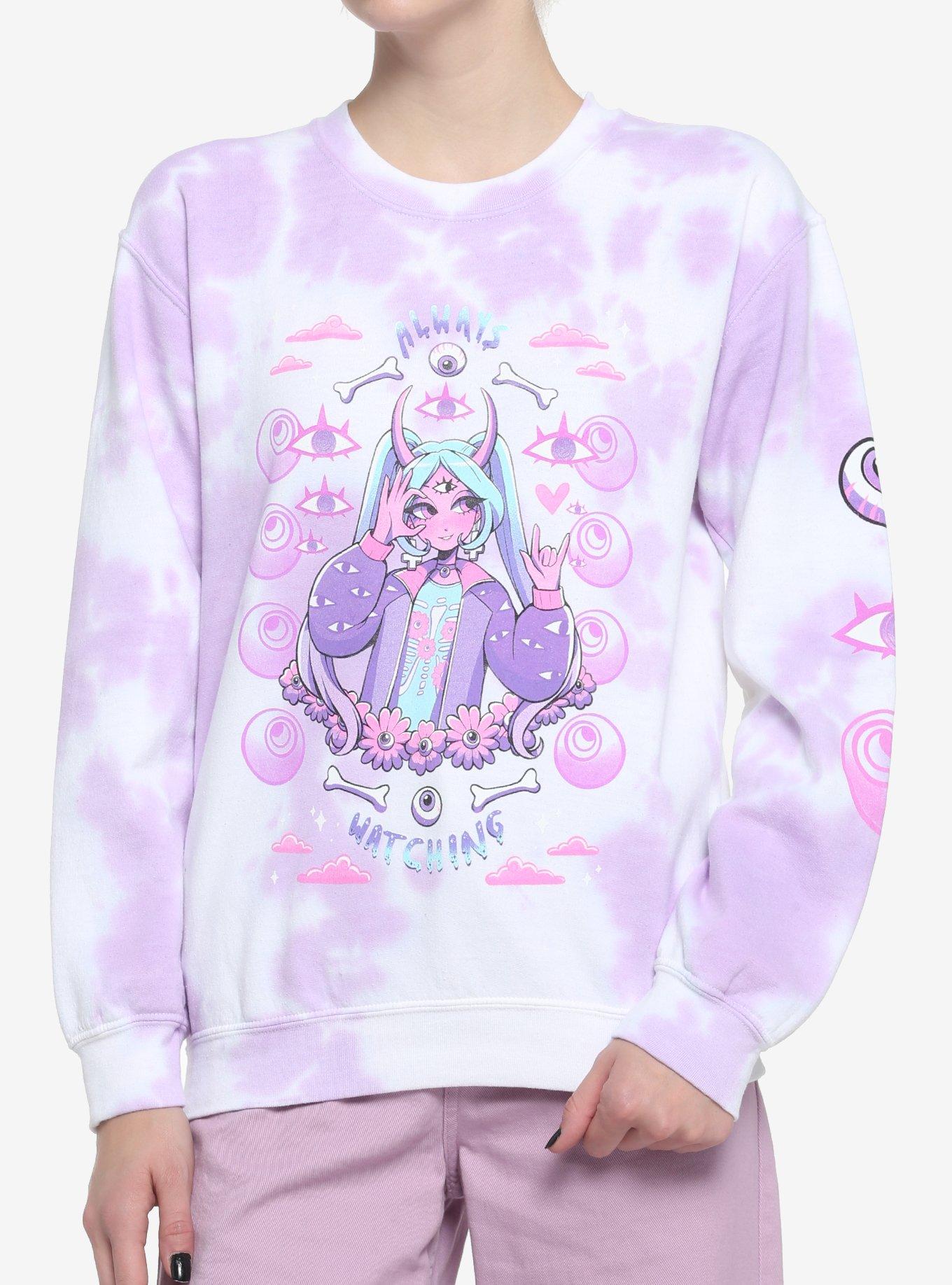 90s dagoli creative spirit angel tie dye sweatshirt