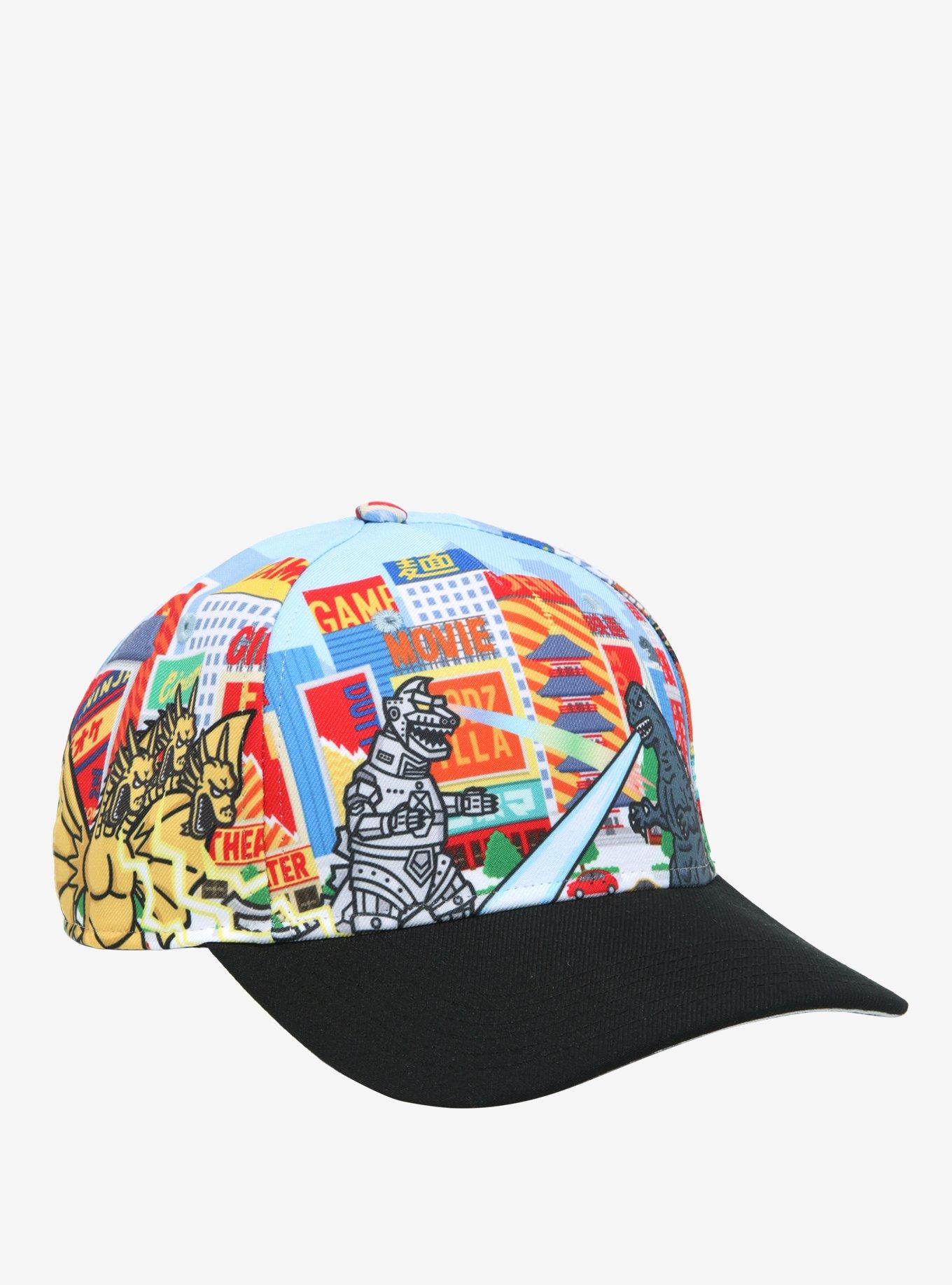 Godzilla City Fight Snapback Hat, , hi-res