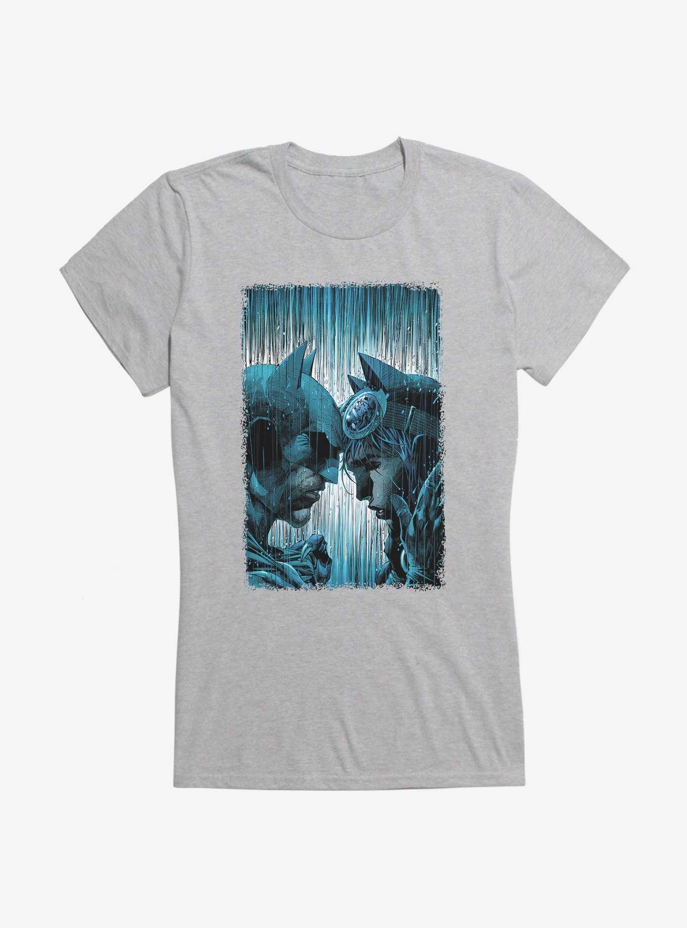 DC Comics Batman And Catwoman Rain Girls T-Shirt, HEATHER, hi-res