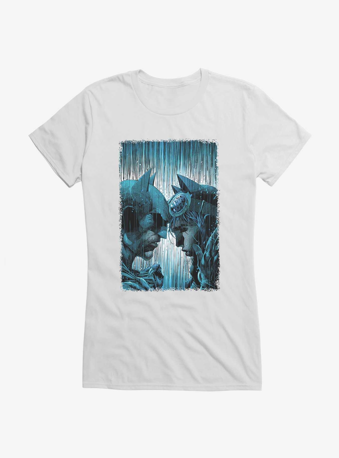 DC Comics Batman And Catwoman Rain Girls T-Shirt, WHITE, hi-res