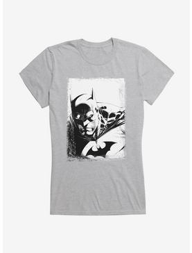 DC Comics Batman Sketch Portrait Girls T-Shirt, HEATHER, hi-res