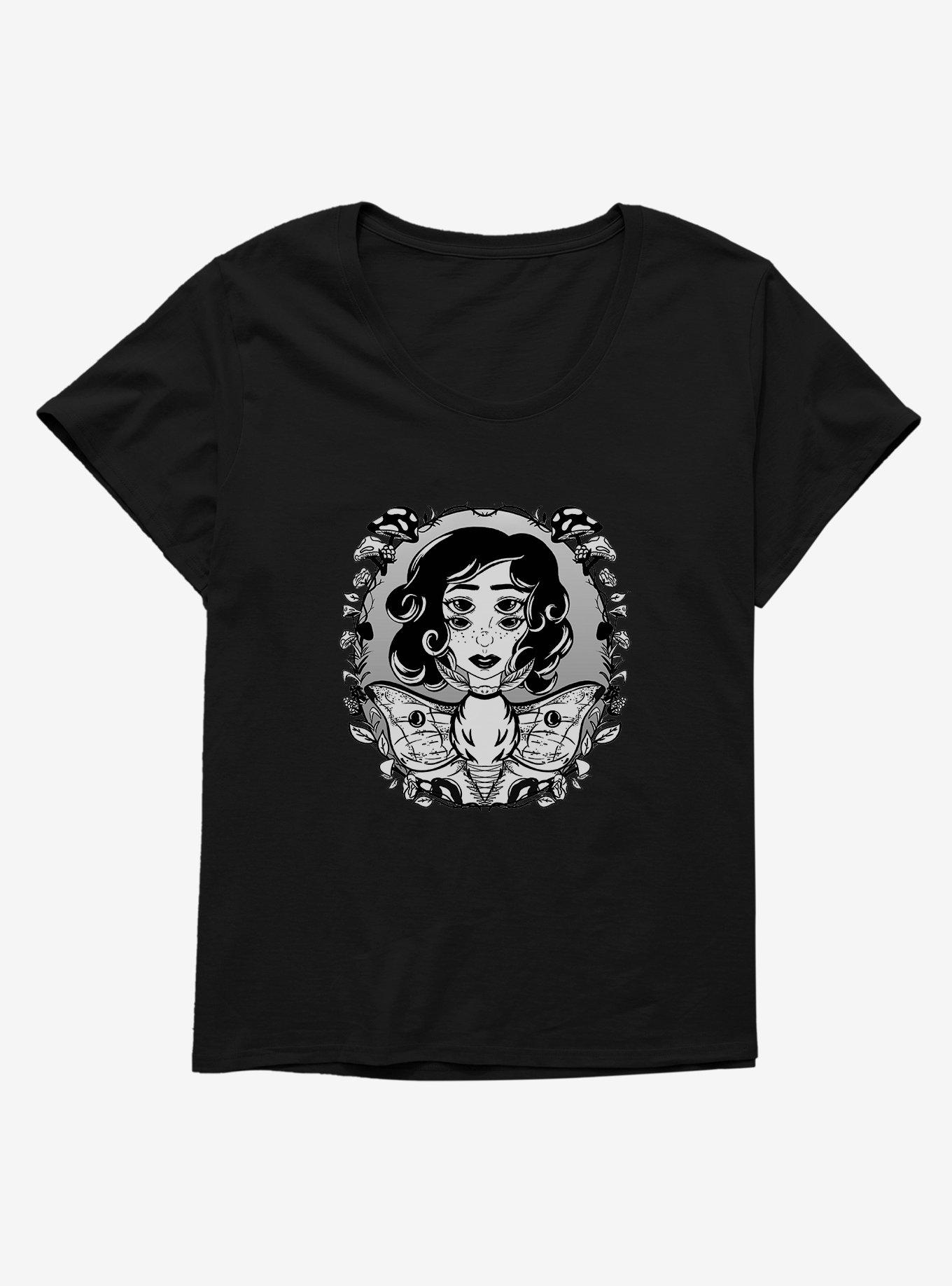 Cottagecore Johanna Pelayo Nocturnal Maiden Womens T-Shirt Plus Size, , hi-res