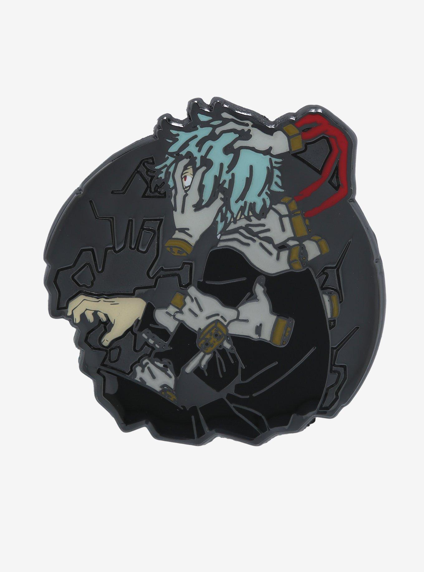 My Hero Academia Tomura Shigaraki Circle Portrait Enamel Pin, , hi-res