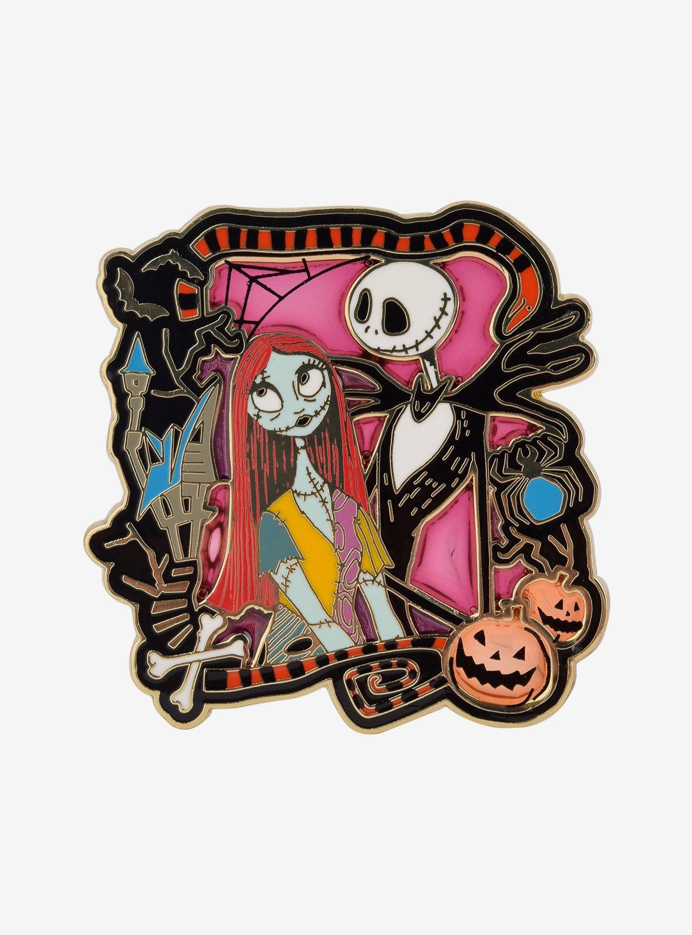 Disney The Nightmare Before Christmas Jack & Sally Frame Enamel Pin