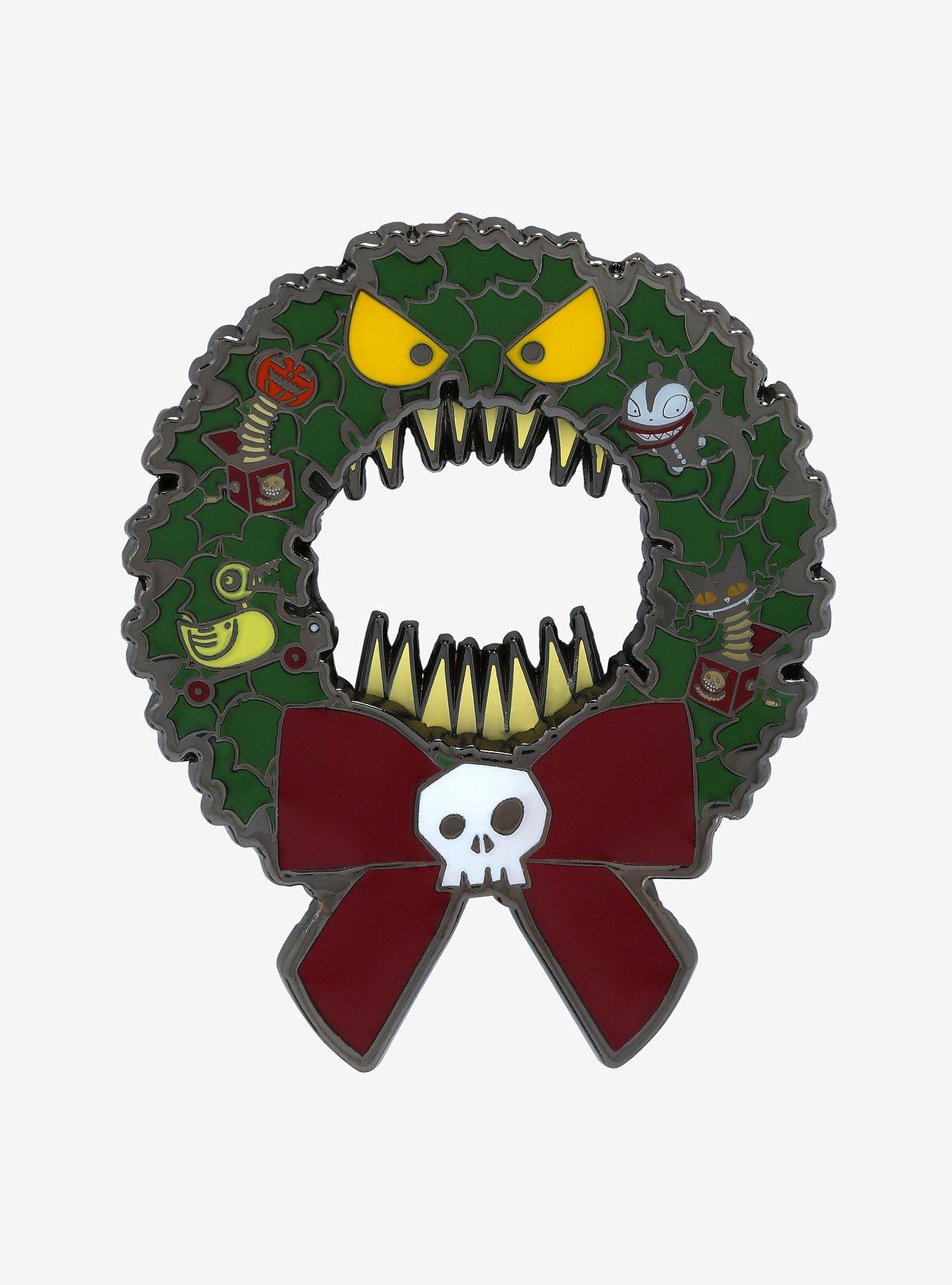 Loungefly Disney The Nightmare Before Christmas Wreath Enamel Pin