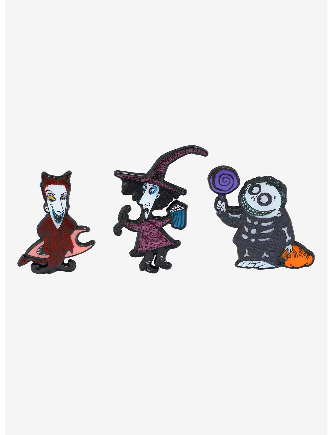 Loungefly Disney The Nightmare Before Christmas Lock, Shock, & Barrel Enamel Pin Set - BoxLunch Exclusive | BoxLunch Loungefly Disney The Nightmare Before Christmas Lock, Shock, & Barrel Enamel Pin Set - BoxLunch Exclusive | BoxLunch