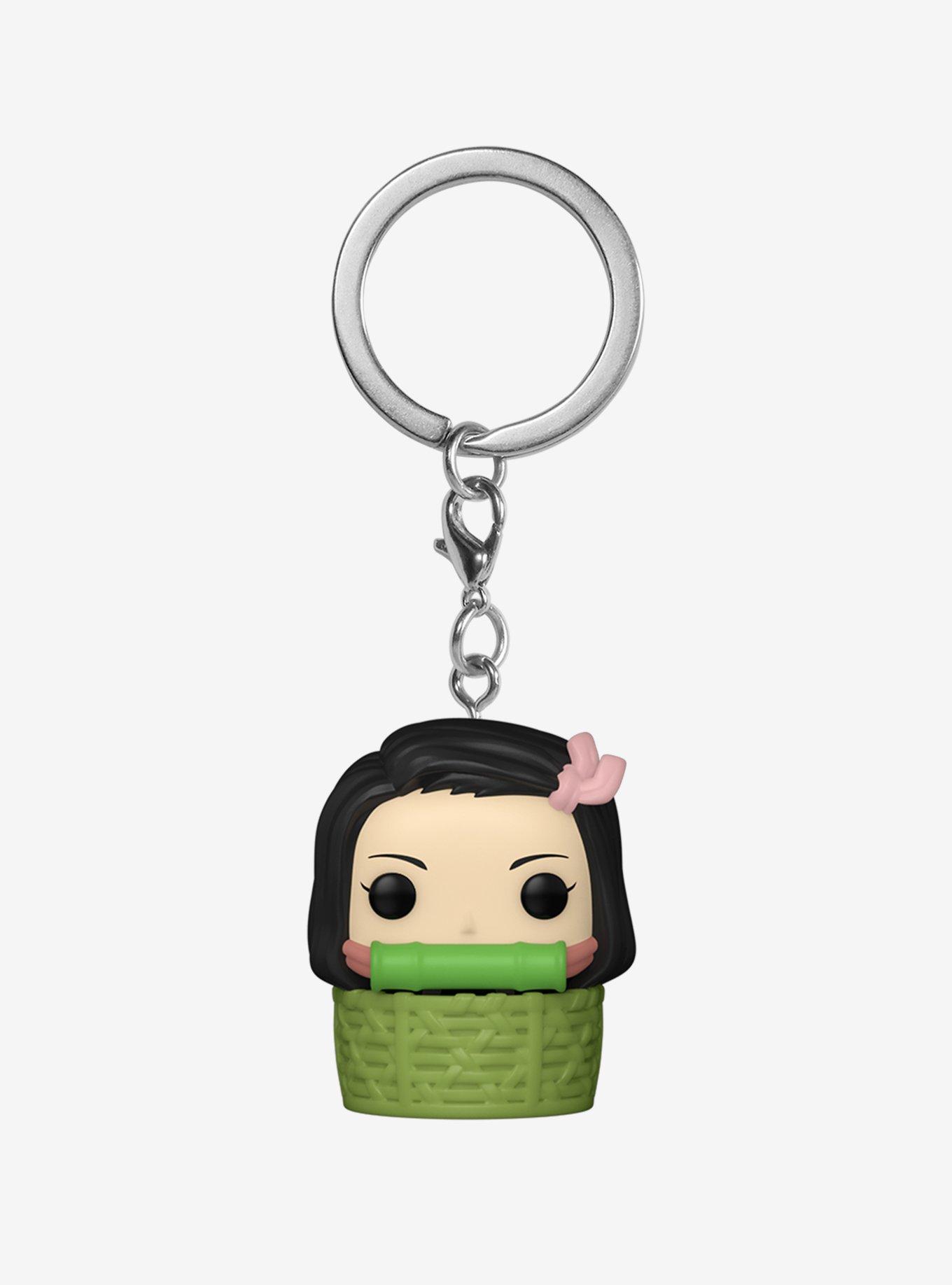 Funko Pocket Pop! Demon Slayer: Kimetsu no Yaiba Nezuko Kamado (in Basket) Vinyl Keychain - BoxLunch Exclusive, , hi-res