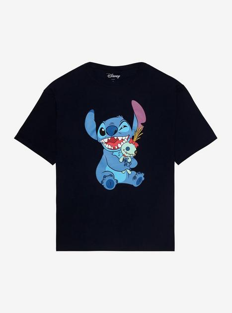 Disney Lilo & Stitch Scrump Hug Boyfriend Fit Girls T-Shirt | Hot Topic