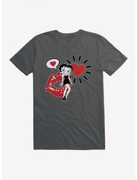 Betty Boop Love on the Brain T-Shirt, CHARCOAL, hi-res