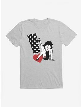 Betty Boop Polka Dot Exclamation T-Shirt, HEATHER GREY, hi-res