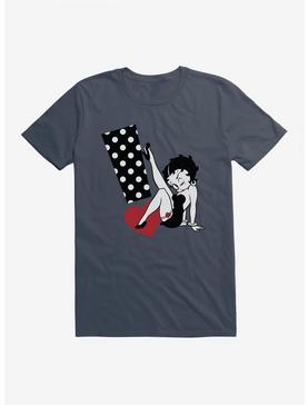 Betty Boop Polka Dot Exclamation T-Shirt, LAKE, hi-res