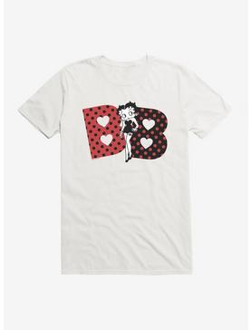 Betty Boop Polka Dot Initials T-Shirt, WHITE, hi-res