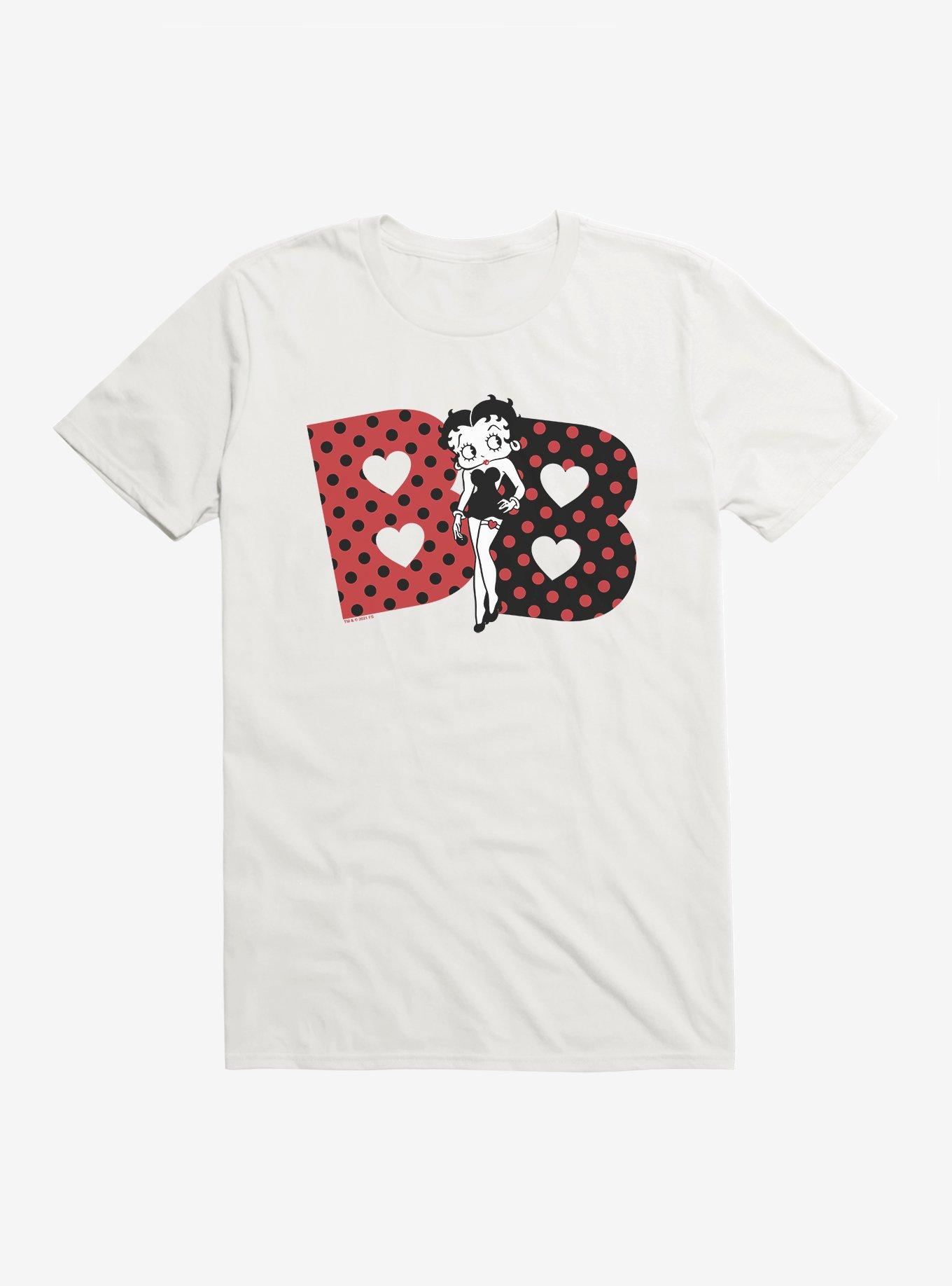 Betty Boop Polka Dot Initials T-Shirt, , hi-res