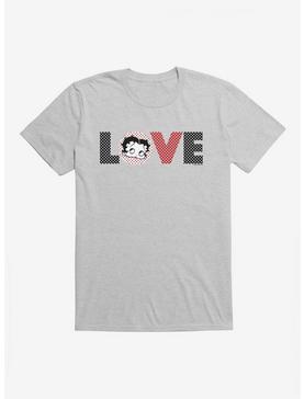 Betty Boop Polka Dot Love T-Shirt, HEATHER GREY, hi-res