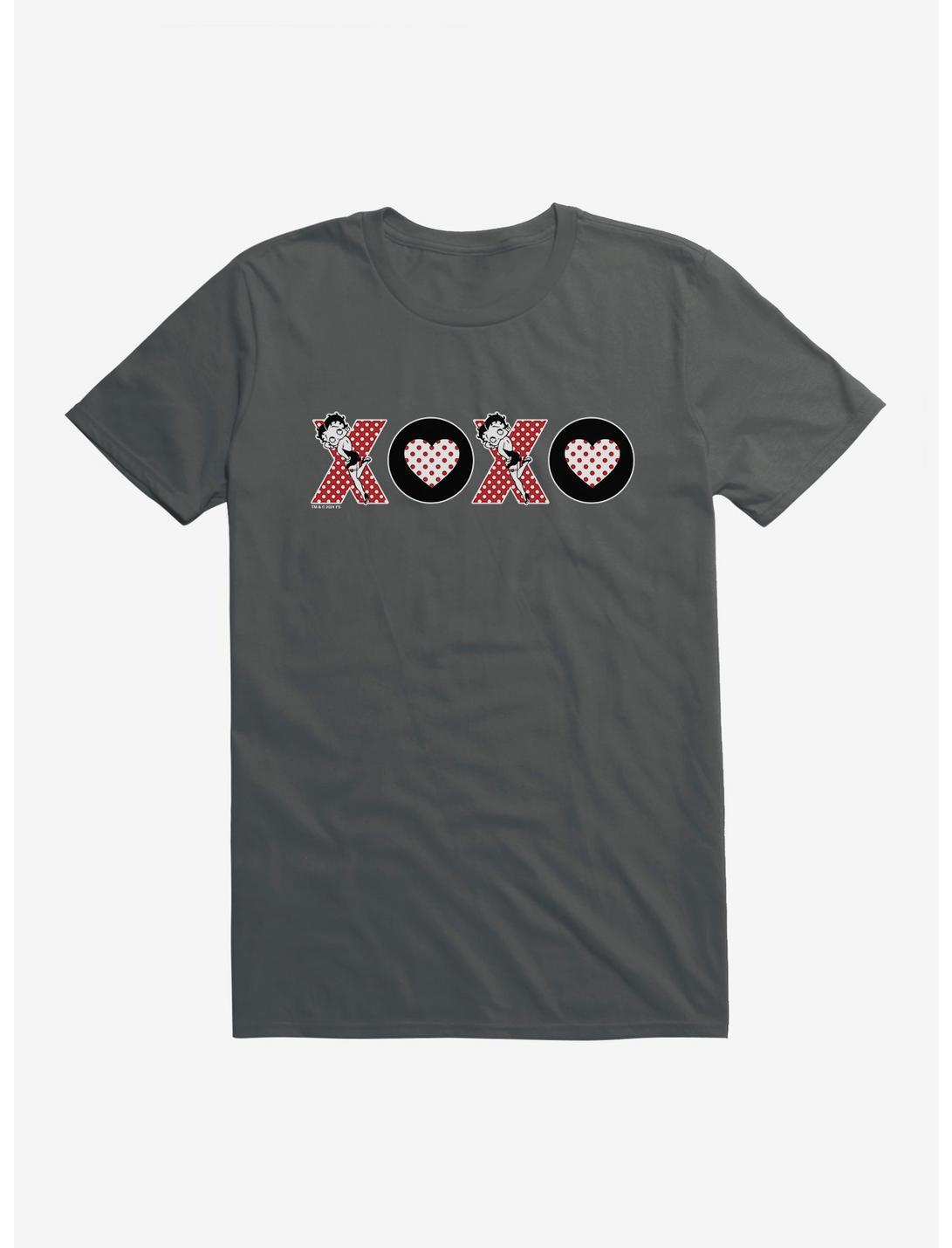 Betty Boop Polka Dot XO T-Shirt, CHARCOAL, hi-res