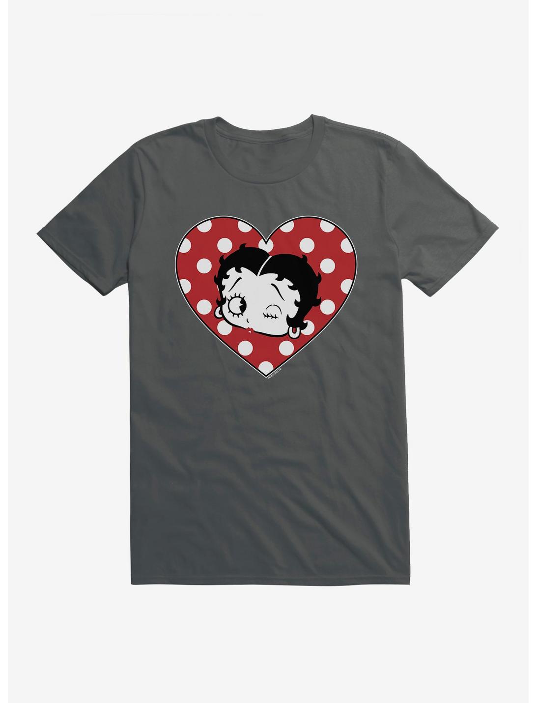 Betty Boop Spotted in Love T-Shirt, CHARCOAL, hi-res