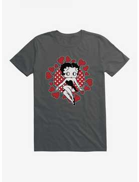 Betty Boop Surrounded By Love T-Shirt, CHARCOAL, hi-res