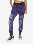 Purple Witch Tie-Dye Girls Sweatpants, PURPLE, hi-res