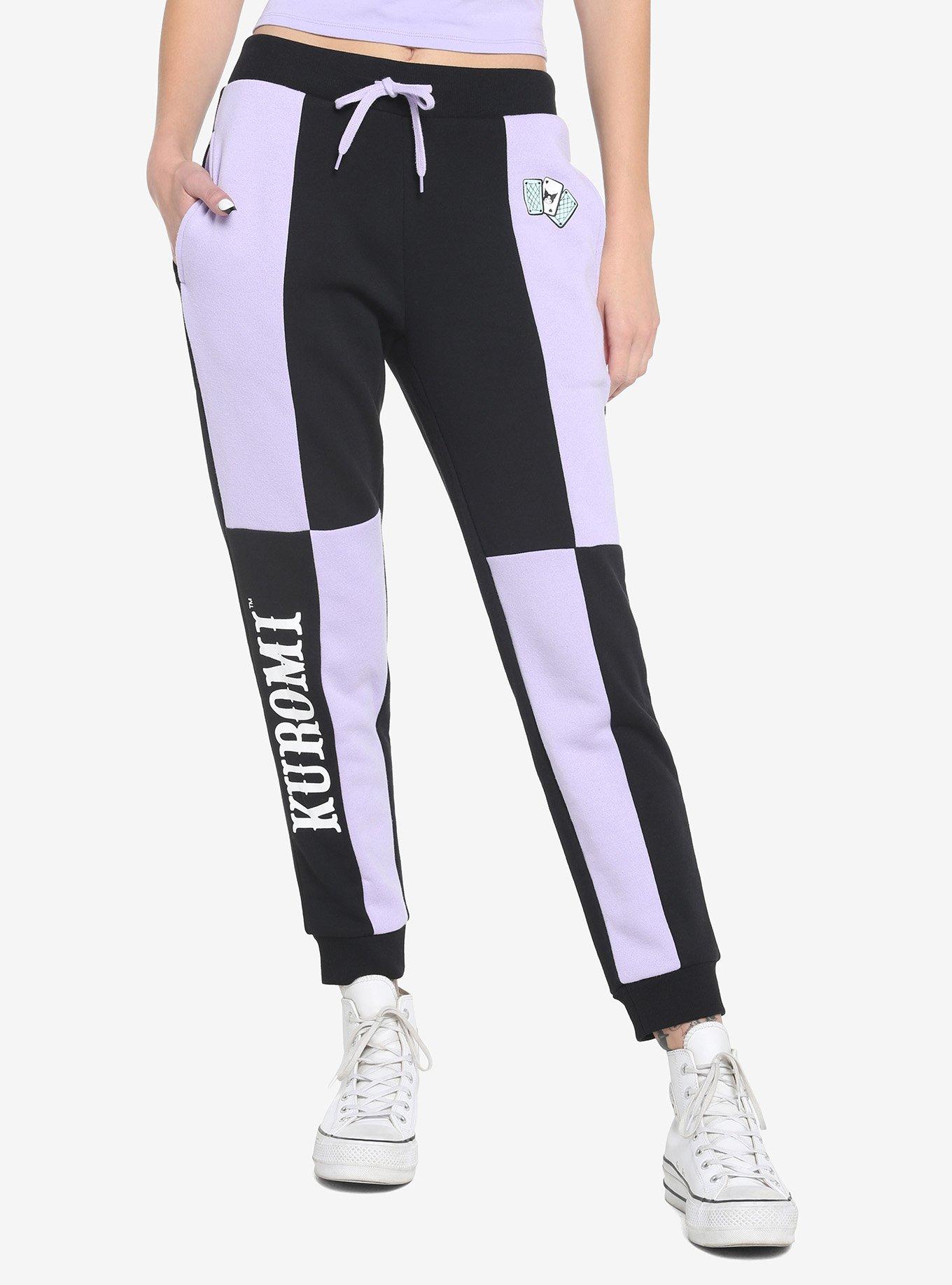 Kuromi Fortune Teller Color-Block Girls Sweatpants, MULTI, hi-res