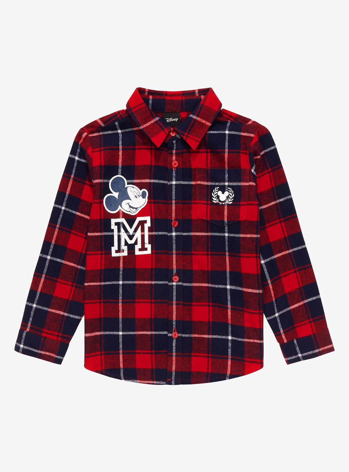 Mickey mouse hot sale flannel shirt