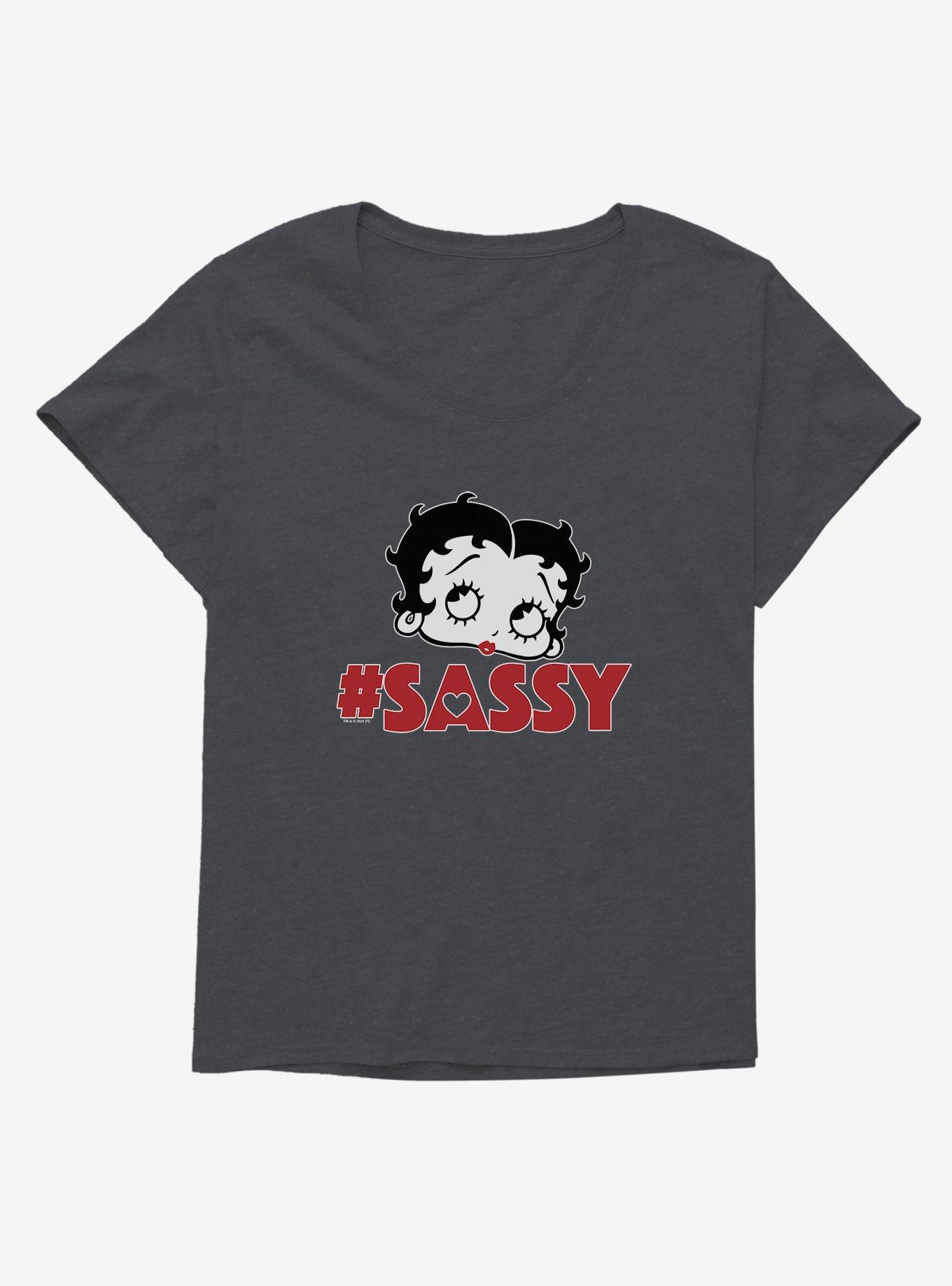 Betty Boop Hashtag Sassy Girls T-Shirt Plus Size, , hi-res