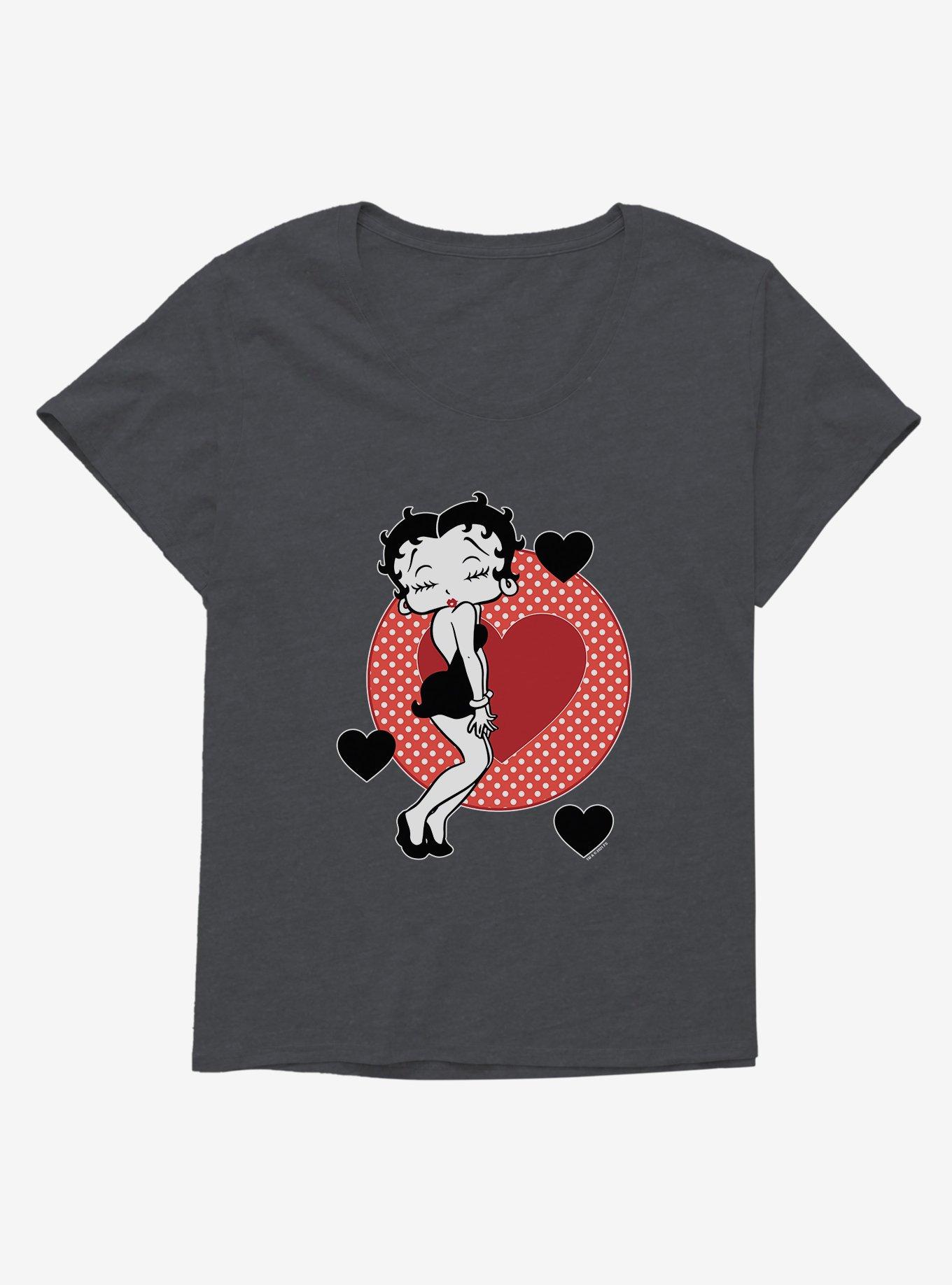 Betty Boop Pucker Up Girls T-Shirt Plus Size, , hi-res
