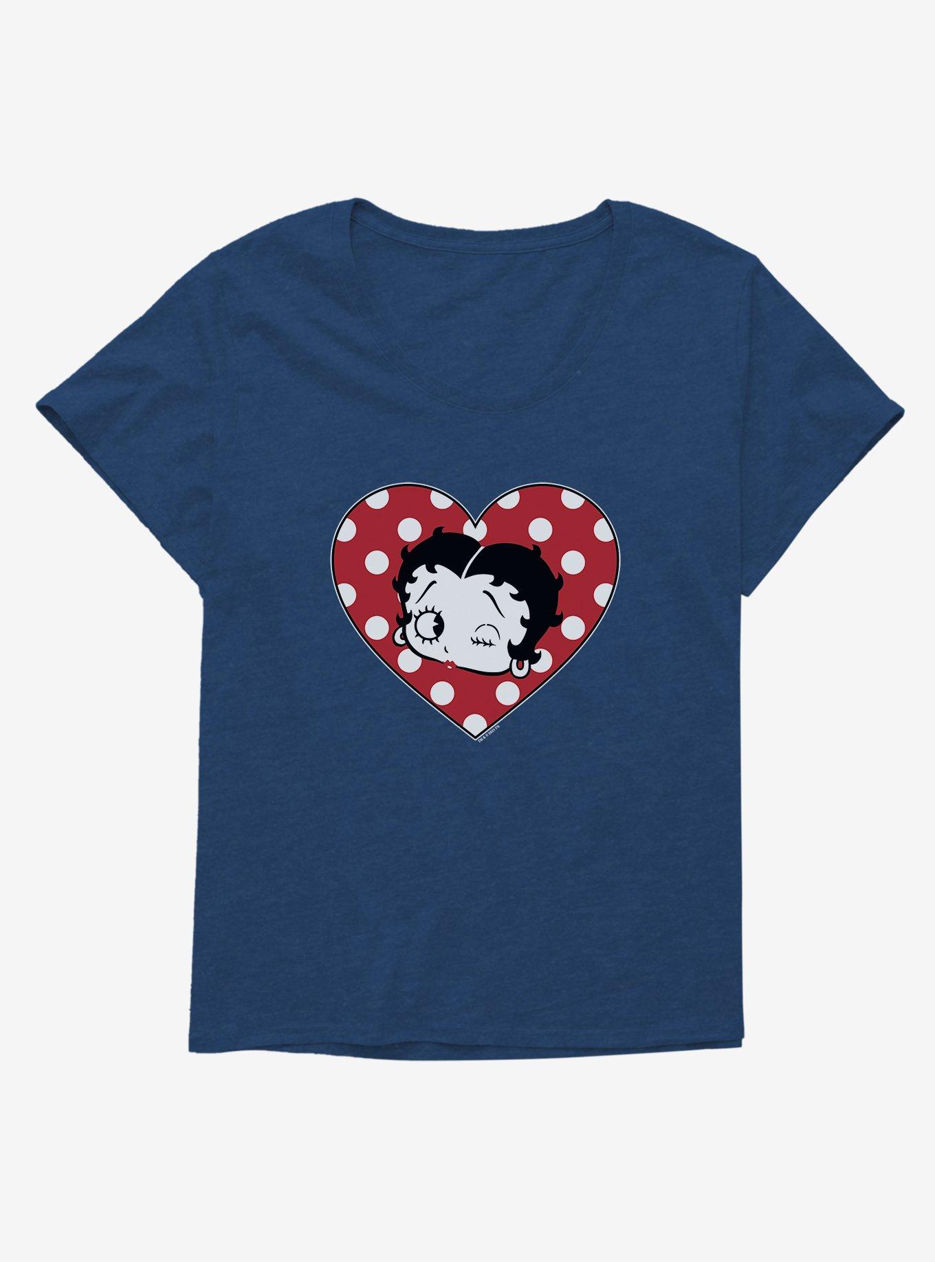 Betty Boop Spotted Love Girls T-Shirt Plus