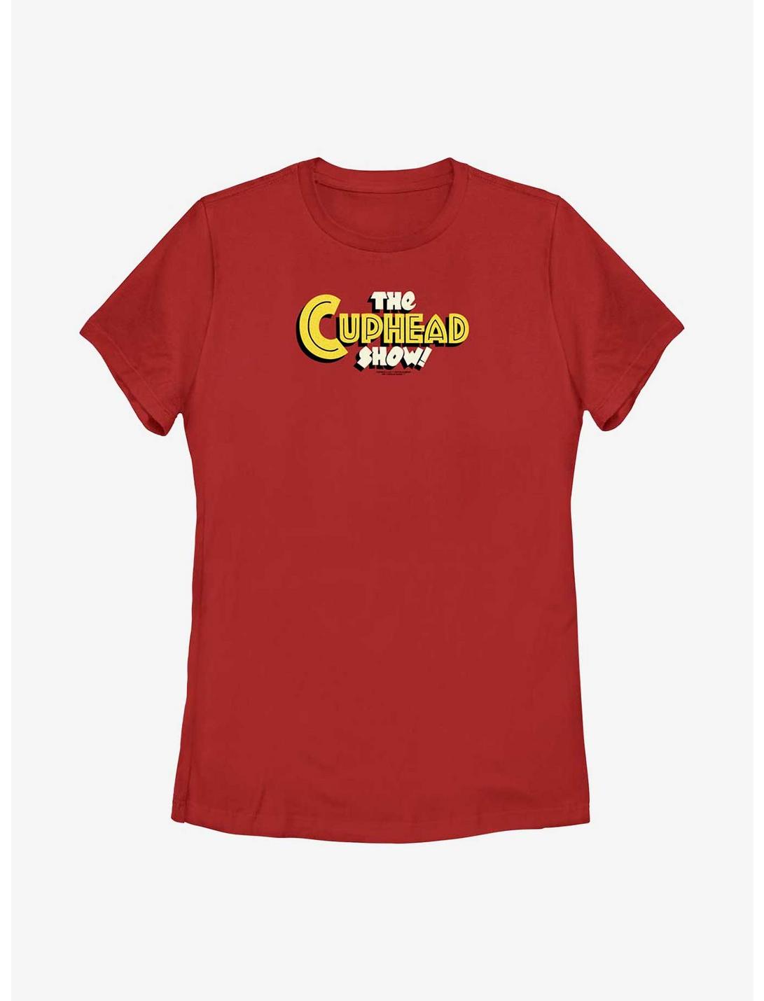 The Cuphead Show! Cuphead Show Main Logo T-Shirt, RED, hi-res
