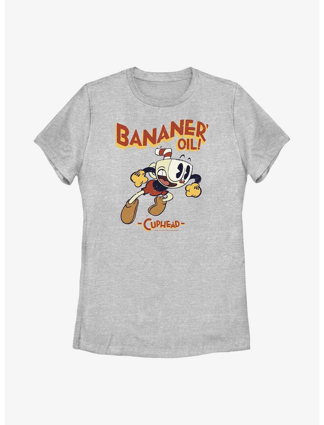 The Cuphead Show! Bananer Oil Womens T-Shirt, ATH HTR, hi-res