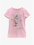 The Cuphead Show! Elder Kettle Sketch Youth Girls T-Shirt, PINK, hi-res