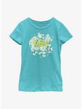 The Cuphead Show! Logo Group Youth Girls T-Shirt, TAHI BLUE, hi-res