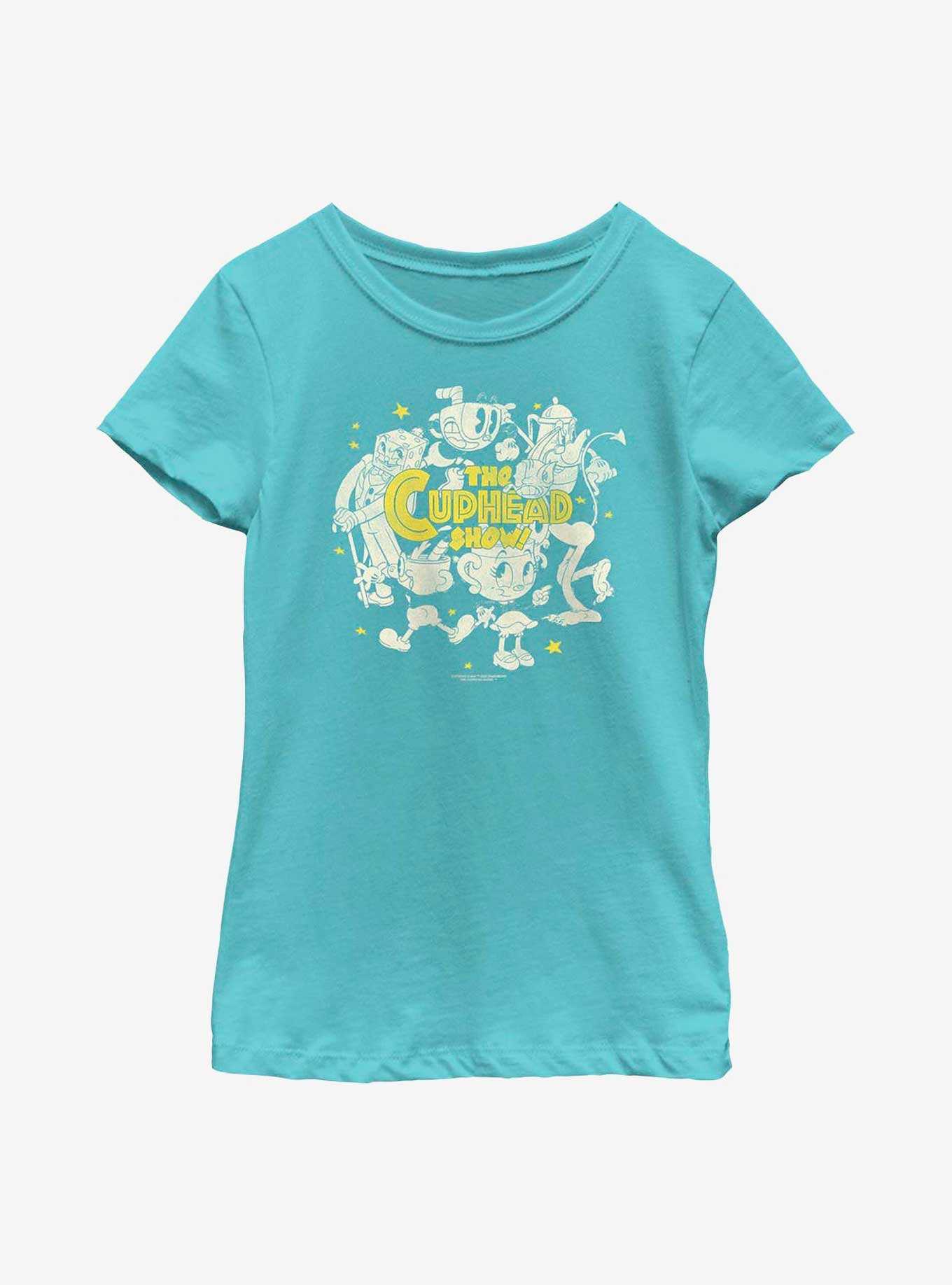 The Cuphead Show! Logo Group Youth Girls T-Shirt, , hi-res