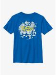 The Cuphead Show! Logo Group Youth T-Shirt, ROYAL, hi-res